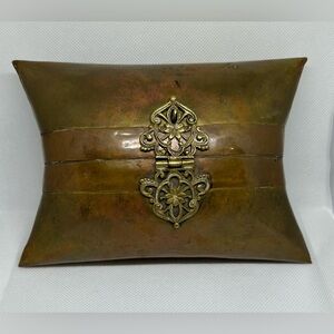 1930’s Vintage Brass Pillow Purse with Missing Chain